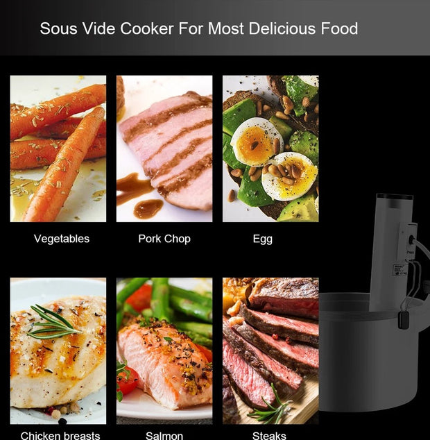 Sous Vide Stick - Sous Vide Cookers - Sous Vide - 1100W - Immersion Circulation Pump - Vacuum Slow Cooker - LCD Digital Precision Control