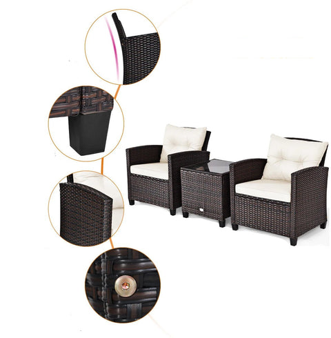 Tuinset - 3-delig - tuinstoelen - tuinstoelen verstelbaar - tuinstoelen stapelbaar - tuinsets -tuinstoelen stapelbaar