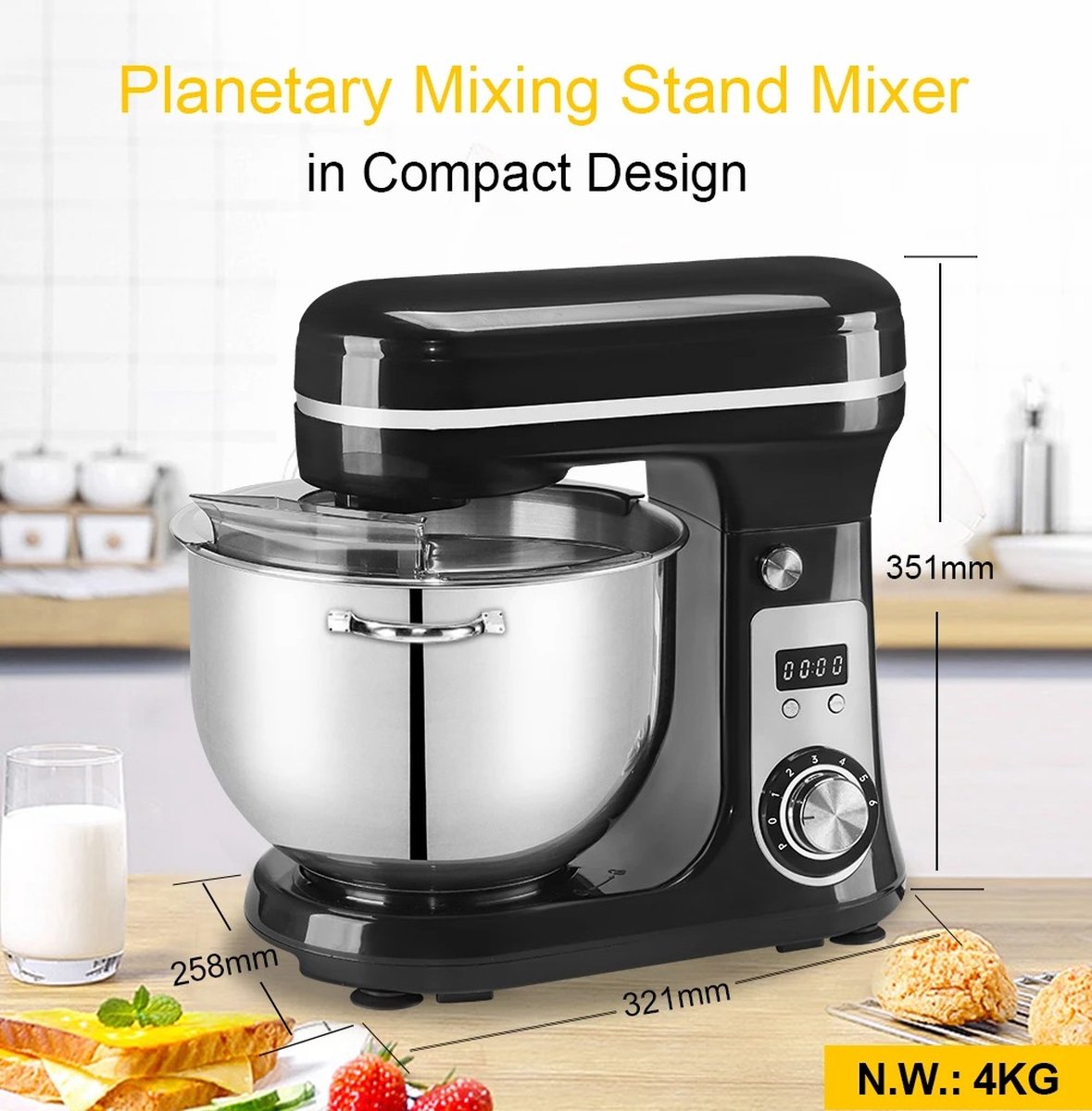 Food processors - Food robot - Food processor - Kitchen mixer - Food processors &amp; mixers - 6L - 1200W