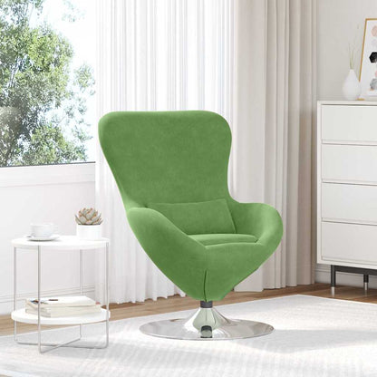 Draaifauteuil Lichtgroen – Fauteuil – Relaxstoel – Loungestoel – Leunstoel – Fluwelen Bekleding – 360 Graden Draaibaar – Compact Formaat