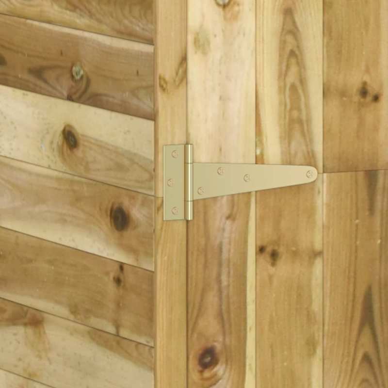 Tuinschuur – Houten Berging – Tuinkast – Tuinopslag – Buitenberging – Massief Vurenhout – Weerbestendig – 163x50x171 cm
