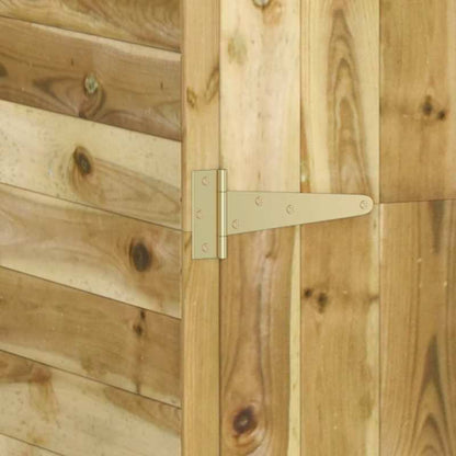 Tuinschuur – Houten Berging – Tuinkast – Tuinopslag – Buitenberging – Massief Vurenhout – Weerbestendig – 163x50x171 cm