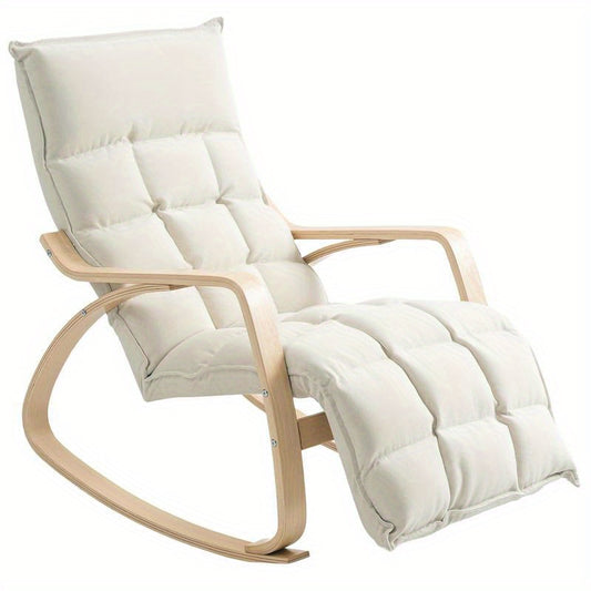 Schommelstoel – Relaxstoel – Fauteuil – Loungestoel – Voedingsstoel – Ergonomisch Ontwerp – Stevig Metalen Frame