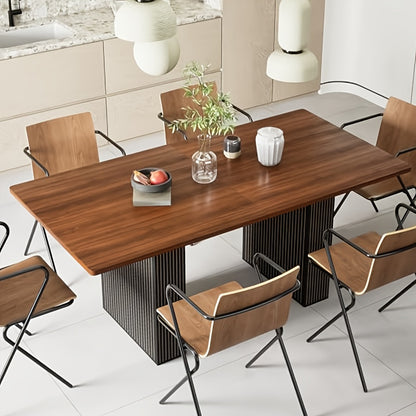 Eettafel – Eetkamertafel – Dinertafel – Keukentafel – Tafel – Rechthoekig – 160x80x76 cm – Hout – Geschikt voor 8-10 Personen – Eenvoudig te Monteren