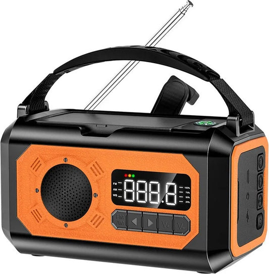 Noodradio - SOS Noodradio - Radio - Zonnepaneel - Led Verlichting - Zonne Energie - Emergency Radio - SOS Radio - QUORE