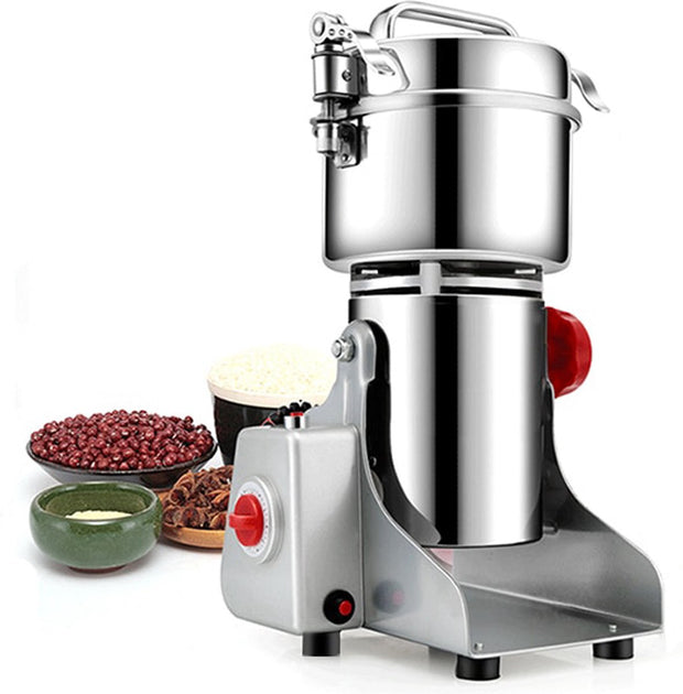 Professionele Elektrische Graanmolen - Spice Grinder - Kruidenmolen - Kruiden Maler - RVS - 2500W - 800 gram