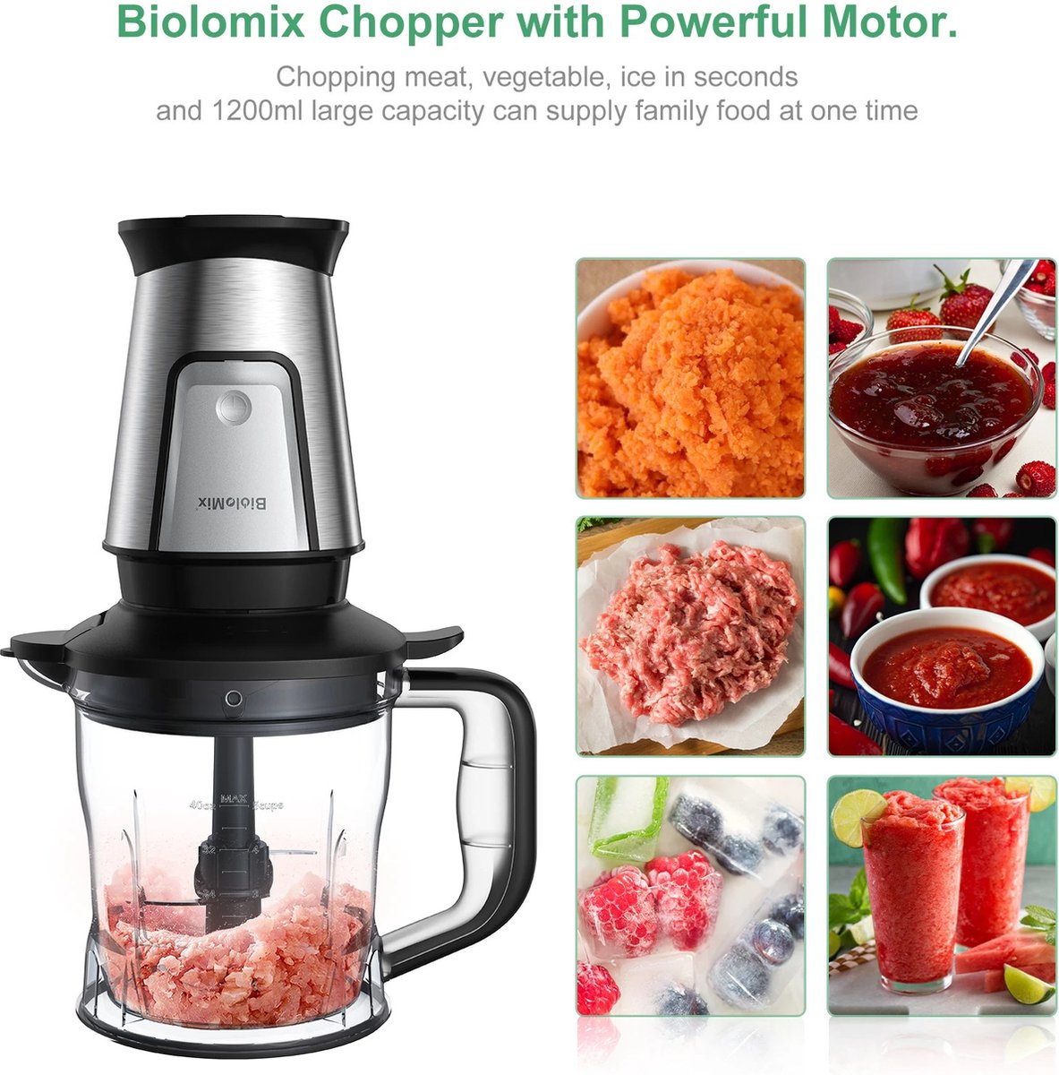 Multifunctionele Keukenmachine - 700W - Draagbare Juicer Blender - Persoonlijke Smoothie Mixer Voedsel Chopper En Droge Molen