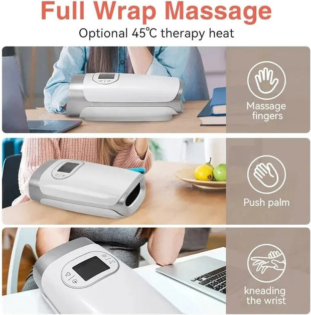 Handmassage Apparaat Luxe - Klopmassage Apparaat - Klopmassage Apparaat - Wit / Zilver