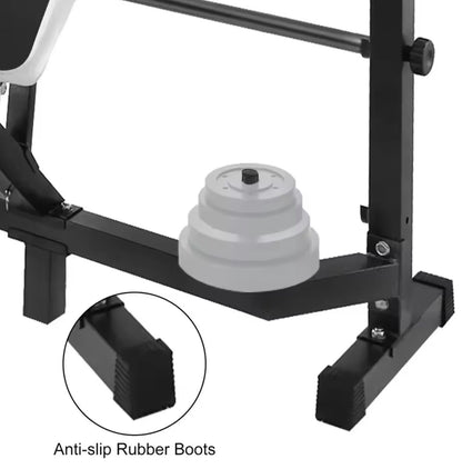Halterbank - Trainingsbank - Fitness bank - Multifunctioneel - Bench press - Leg curl - Biceps