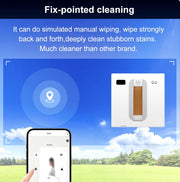 Robot Ramenreiniger - Robot raamwasser - Robot ramenwasser - Dubbel watersproeier - Slim geheugen - App control - Afstandsbediening - Wit