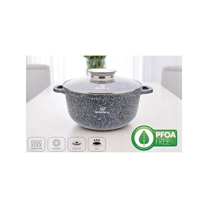 12-delige Pannenset – Pannen Set – Kookgerei – Servies – Keukenset – Inductiegeschikt – Anti-aanbak Coating – Snelle Warmteverdeling – Aluminium