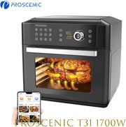AirFryer XXL - Air Fryer - Heteluchtfriteuse - App control - Oven - Rotisserie - Dehydrator - Touch Screen - Turbo functie - 12 in 1 - 1700 watt - Zwart
