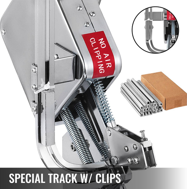 U-vormige Worstknipmachine - Handmatige Sealer met 8000 Stuks Clips - Voor Worstomhulsels - Fruitgaaszakken