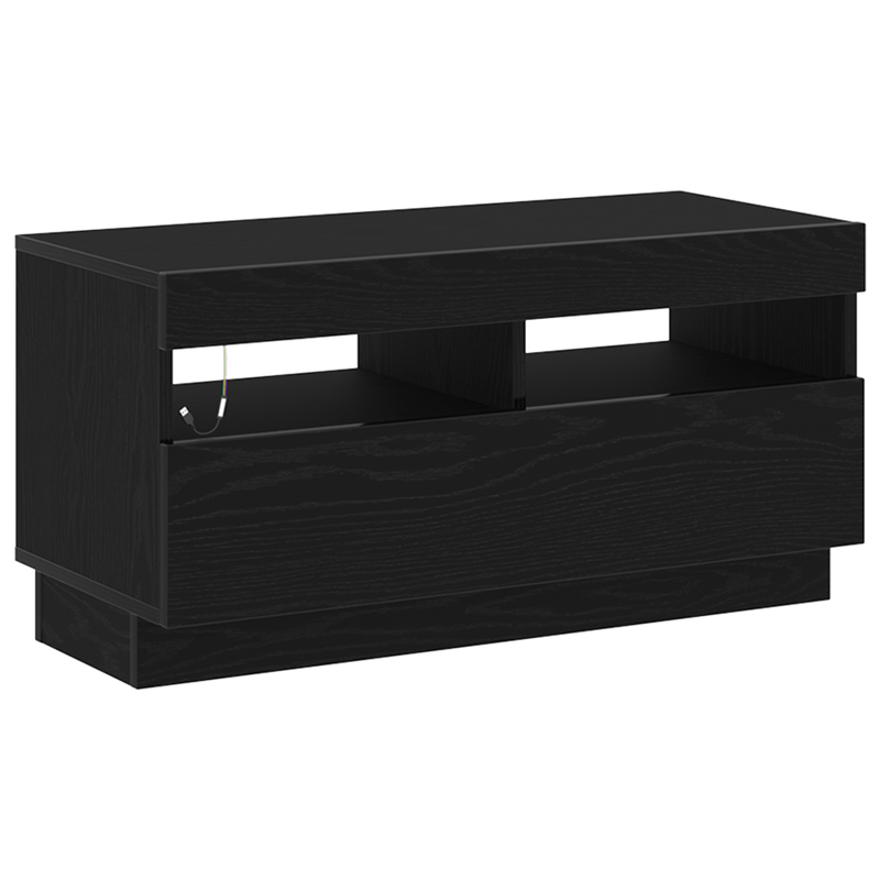 TV-meubel – Tv-kast – Media meubel – TV-standaard – Entertainmentkast – Noir – Strak en duurzaam composietmateriaal – Compact 120 cm breed