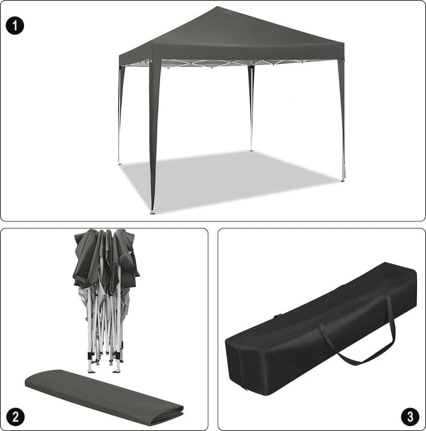 Waterdichte Pagodetent - 3x3 m - Ideaal voor Tuin - Camping en Festivals