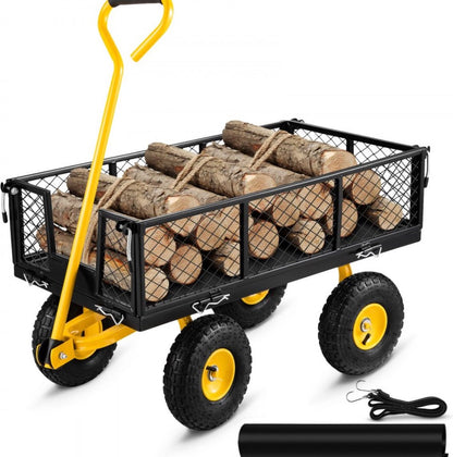 Vouwwagen - Tuinkar - Transportkar - Strandkar - Handkar - 408 kg - Apparatuurkar - 96x51x22 cm - QUORE