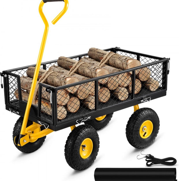 Vouwwagen - Tuinkar - Transportkar - Strandkar - Handkar - 408 kg - Apparatuurkar - 96x51x22 cm
