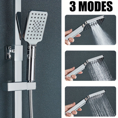 Regendouche – Douchekolom – Douche Set – Douchekop – Douchekraan – Chroom – 29x19 cm Regendouchekop – 304 Roestvrij Staal & Messing