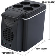 Mini Auto Koelkast - 12V - 45W - Draagbare Koeler- Voor Auto - Truck - 6 liter - Keuken Reizen - Picknick - Camping Stille -