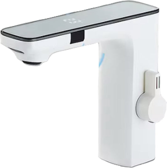 Wastafel Kraan - Sensor control - Wit - Digitaal LCD scherm - Koud en Warm Water - Mengkraan