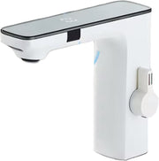 Washbasin Faucet - Sensor control - White - Digital LCD display - Cold and Hot Water - Mixer tap