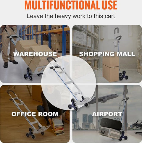 Trapklimwagen - Steekwagen - Steekwagen opvouwbaar - Handvaten Met Beugel - Opvouwbare Trolley