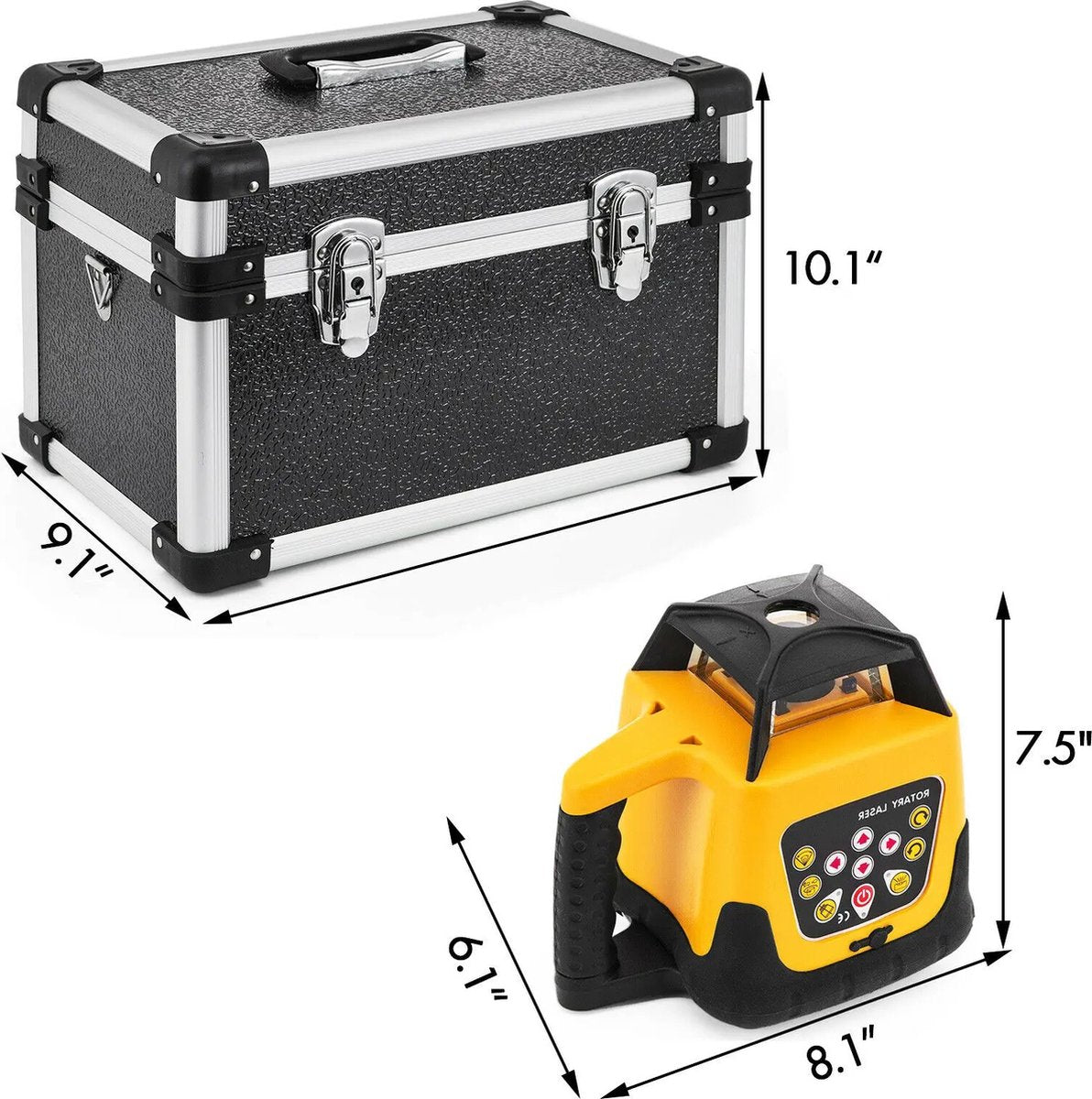 Kruislijnlaser - Roterende Laser - Lasergereedschap - 635NM - 500M - Rode Laser - 0.2Mm Nauwkeurigheid - Laser