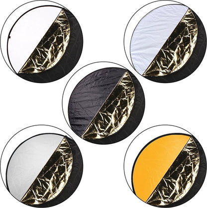 Photo Studio Softbox Lighting Kit with Background Frame - Backdrop System - Studio Photography - Includes 3 Backdrops, Tripod, Reflector Board and 4 Umbrellas - Complete Set