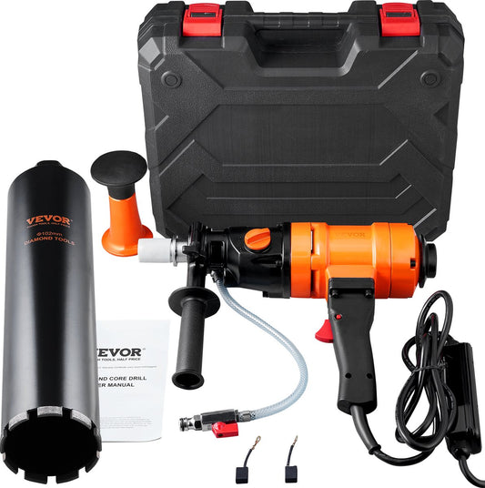 Diamantboor - 1100/2400 RPM - 1500W - nat boren - 8-10.2CM - magneetboor - voor boren in gewapend beton, marmer