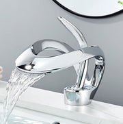 Luxe wastafelkraan - Gootsteen kraan - Waterval kraan - Kraan - Mengkraan - Chroom