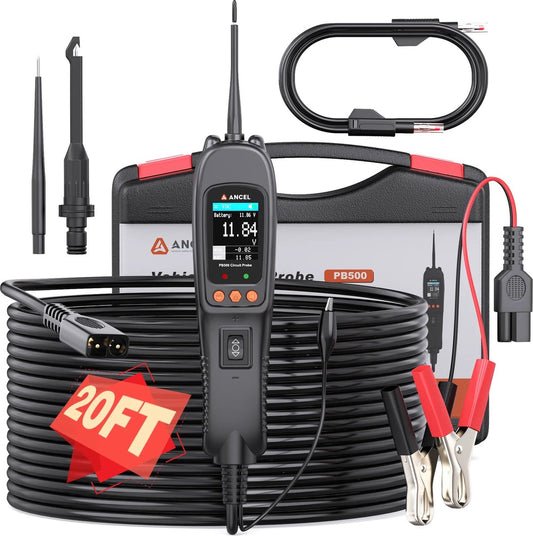 Diagnosecomputer - Storing Verwijderen - Uitleesapparatuur Auto - Diagnose Auto - 7 testmodi (DC-spanning, AC-spanning, frequentie, duty cycle, detectie van brandstofinjectiecircuit, weerstand, diode)