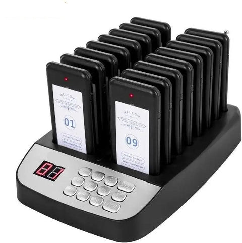 Oproepsysteem horeca - 16 STUKS - 500m - Oproep pieper - Restaurant Pager - Draadloze Oproep Buzzer