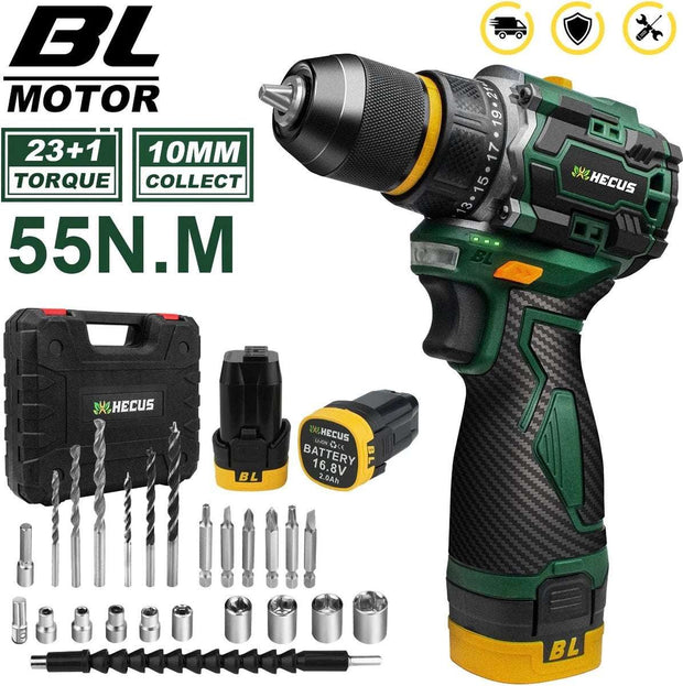 Boormachine - Mini Boormachine - Schroefmachine - Elektrische Boormachine - Elektrische Schroefmachine - 2x Accu - Met Koffer - Met Accessoires