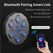 Digital boxing machine - Boxing machine - With music &amp; Bluetooth - Intelligent training - Wall mounting - Boxing - Punching ball - Punching bag - Boxing machine - Boxing machine - Boxing machine with music - Black