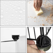 Dierenren - Kat - Hond - Binnenhuis - Ren - Buitenhuis - 107 cm x 72 cm x 72 cm - Grijs