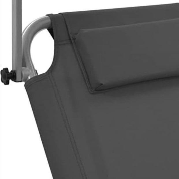 Strandstoel Inklapbaar - Strandstoel Opvouwbaar - Strandstoel Volwassenen - Strandstoel Verstelbaar - Strandstoel Met Wielen - Grijs