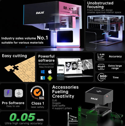 Laser Graveermachine - Laser Cutter - Multifunctioneel - Makkelijk te installeren
