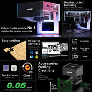 Laser Graveermachine - Laser Cutter - Multifunctioneel - Makkelijk te installeren