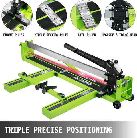 Tegelsnijder - 1000mm - Handmatige Keramische Tegelsnijmachine - Met Twee Wielen & Rubberen Handgreep - voor het Snijden van Tegels - keramiek - Porseleinen Tegels