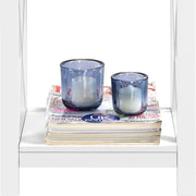 Nachtkastjes set - 1 lade - open opbergvak - X-vormige steunpoten - moderne houten bijzettafel - slaapkamer/woonkamer - 40 × 30 × 55 cm