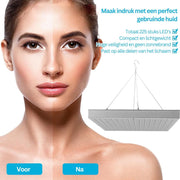 Zonnehemel - Gelaatsbruiner - Zonnebank - Gezichtsbruiner - 45W - Face&Body Tanner - Solariumlamp voor Thuis - met 225PCS Blauw Licht - Koude Laser-LED