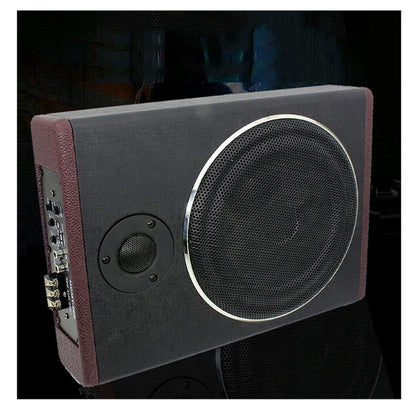 Subwoofer Auto - Subwoofer Auto Met Versterker Hoog Vermogen -   Actieve Instelbare - Bass Boost - 600W - 20Hz - 150Hz - Zwart