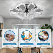 Plafondventilator met Verlichting - Plafonniere Met Krachtige Ventilator, Afstandsbediening en App Bediening - Modern Design Slaapkamer - 7 Bladen