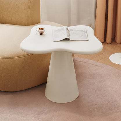 Bijzettafel – Sidetable – Nachtkastje – Koffietafel – Banktafel – Onregelmatig Design – Ruimtebesparend & Stabiele Pedestalvoet – Hoogwaardig Hout & Eenvoudige Montage