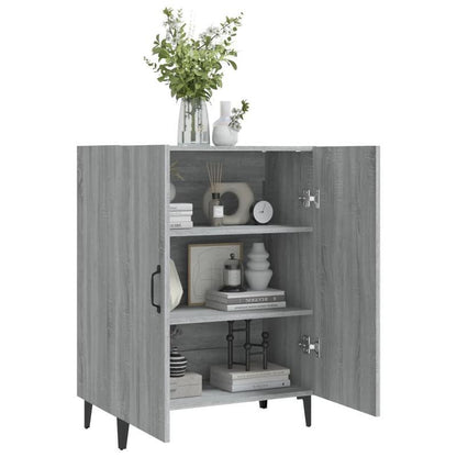Sideboard 70x34x90cm processed wood gray sonoma oak colored Removable storage practical