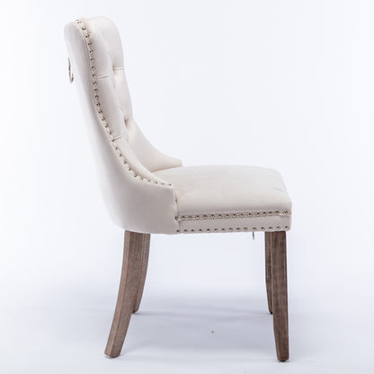 Eetkamerstoelen – Stoelen – Dining Chairs – Kuipstoelen – Zitmeubels – Set van 2 Beige – Getuft Design – Onderhoudsvriendelijke Stof