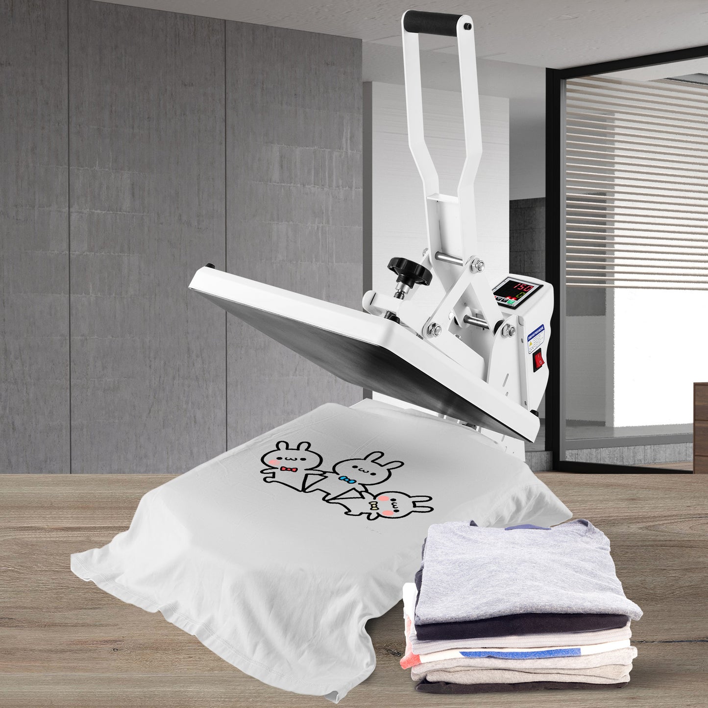 Hittepers – Transferpers – Sublimatiepers – Textielpers – DIY Hittepers – 15 x 15 inch Verwarmingsoppervlak – Digitale Temperatuur- en Tijdregeling