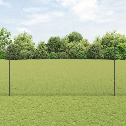 Schuttingpaal – Tuinpalen – Tuinhout – Hekwerkpaal – Staalpaal – Grijs – 140 cm Lengte – Hexagonaal U-Profiel