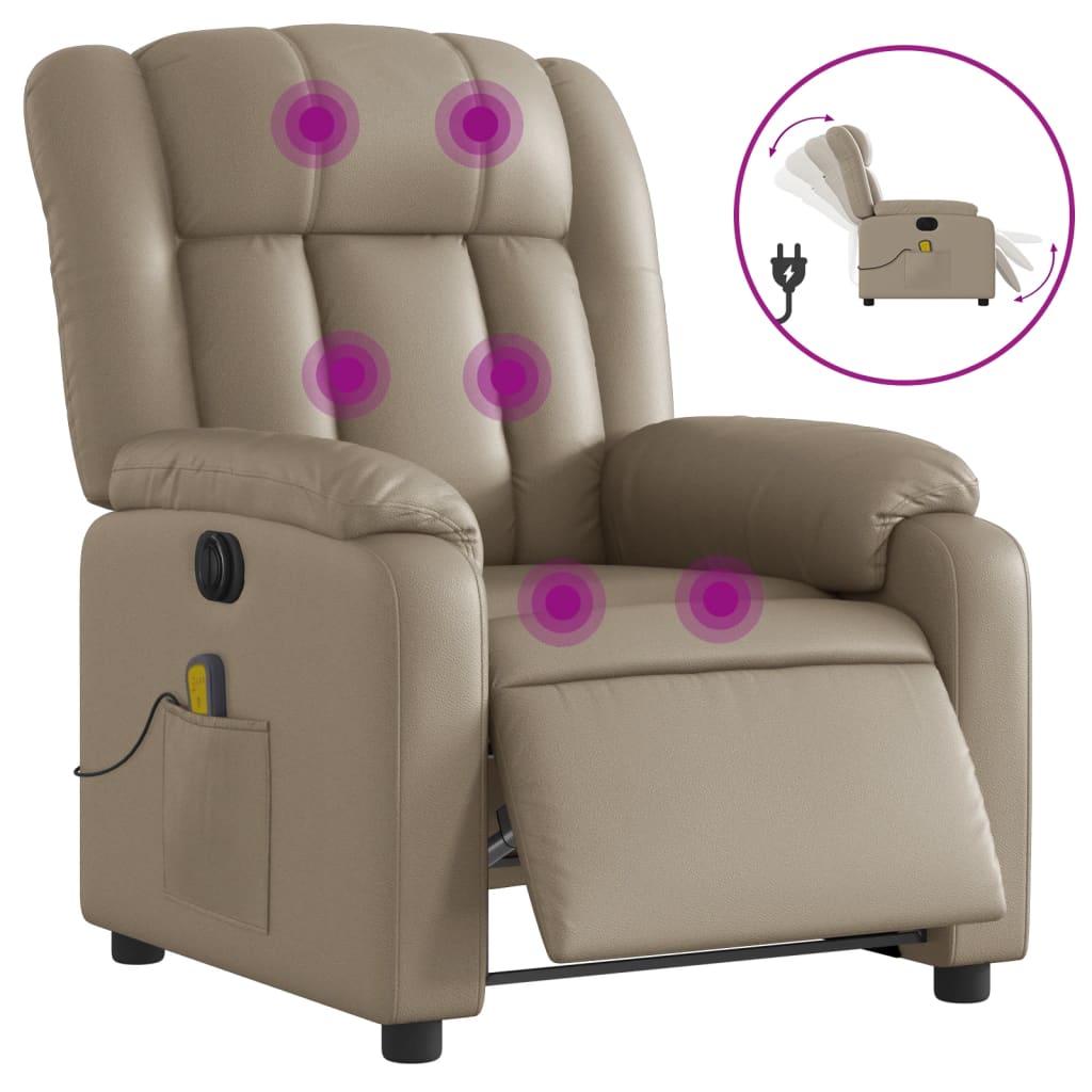Massagefauteuil – Massagestoel – Relaxstoel – Fauteuil – Elektrische Stoel – Handmatig Verstelbaar – Kunstleer Bekleding