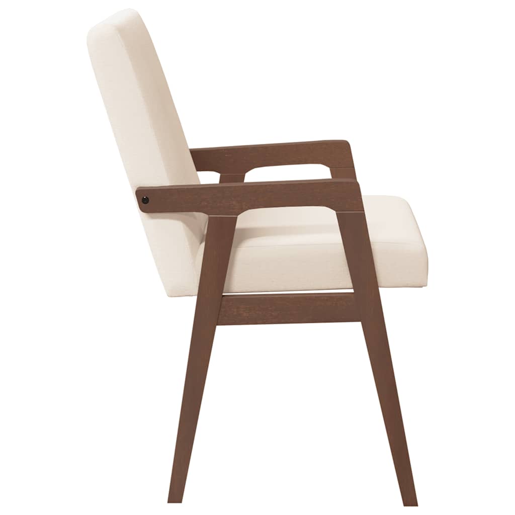 Eetkamerstoel – Stoel – Kuipstoel – Meubel – Zitmeubel – Massief Rubberhout – Set Van 2 – Comfortabele Schuimkussens